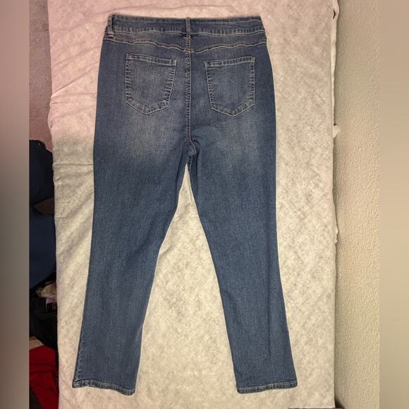 Women’s D Jeans Classic Blue Straight Jeans 16W - Picture 4 of 6